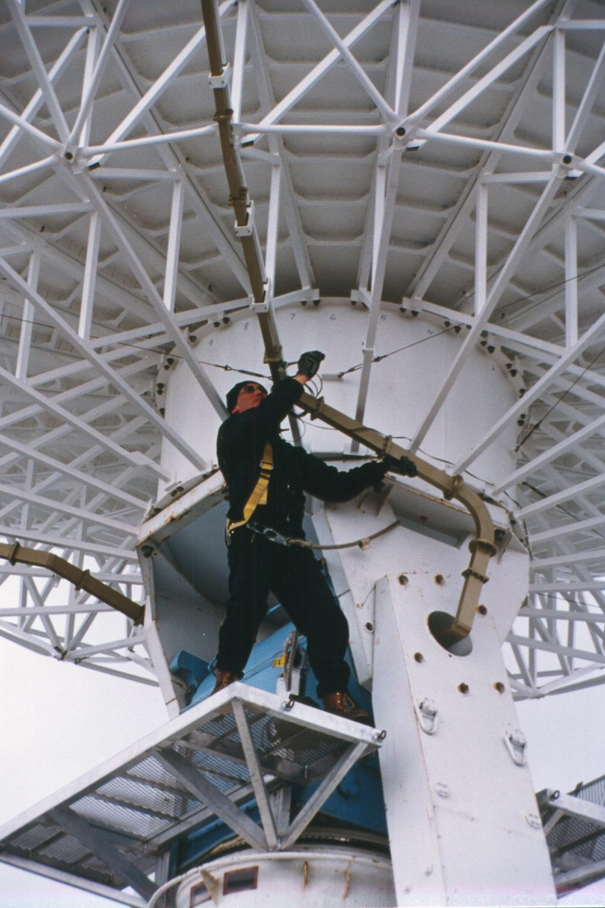 Tim Lim working on wave-guide on S-Pol.jpg